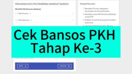 Cek Bansos PKH (Foto: 1st)