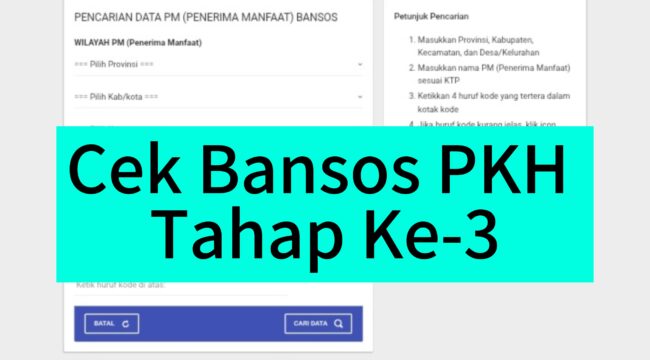 Cek Bansos PKH (Foto: 1st)