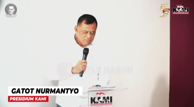 Presidium KAMI, Jendral Purn Gatot Nurmantyo (Foto: Tangkapan Layar youtube Refly Harun Official)
