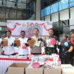 Kapolres Tangerang Kota dan Wali Kota Tangerang tunjukan barang bukti sabu hasil penangkapan (Foto: Isitmewa)