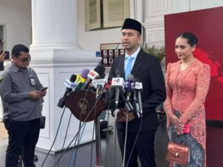 Raffi Ahmad bersama sang istri. (Foto: 1st)
