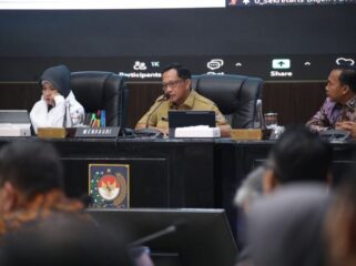 Mendagri Tito Karnavian saat memimpin Rapat. (Foto : Puspen Kemendagri)