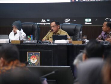 Mendagri Tito Karnavian saat memimpin Rapat. (Foto : Puspen Kemendagri)