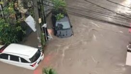 Kondisi Banjir di salah satu kabupaten Provinsi Bali  (Foto: 1st)
