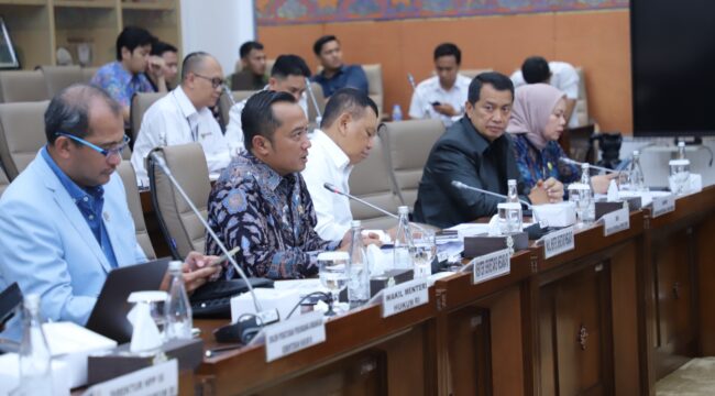 Mensesneg Prasetyo Hadi saat hadir dalam rapat bersama Komisi VI DPR RI. (Foto : Ist)