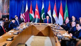 Prabowo Subianto menghadiri Multilateral Meeting on the Middle East atas undangan Presiden Amerika Serikat, Donald Trump, . ( Foto : Kementerian Sekretariat Negara)