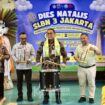 Wali Kota Jakarta Pusat Arifin saat membuka  Dies Natalis SLBN 3 Jakarta Pusat. (Foto; Kominfotik Jakpus)