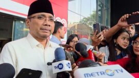 Mantan Menteri Agama Yaqut Cholil Qoumas (Gus Yaqut).
saat memberikan keterangan usai diperiksa KPK . (Foto: Ist)