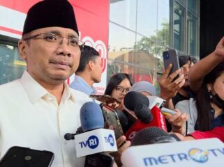Mantan Menteri Agama Yaqut Cholil Qoumas (Gus Yaqut).
saat memberikan keterangan usai diperiksa KPK . (Foto: Ist)