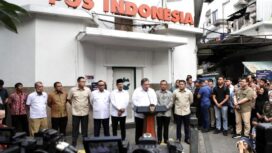 Menko Perekonomian Airlangga Hartarto saat meluncurkan  Program BLT Kesra dan Magang Lulusan Perguruan Tinggi. (Foto : Sesneg) 