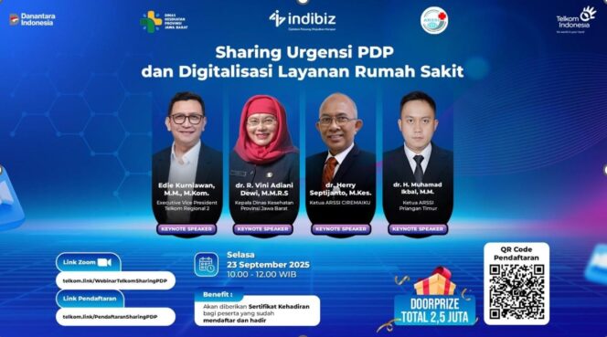 
					Telkom Gelar Webinar Perlindungan Data dan Digitalisasi Rumah Sakit