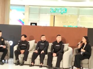 Founder & CEO ESPRO Muhammad Sadad  (Tiga dari kanan) saat mengikuti Konferensi pers . m(Foto : Sirhan/Jejaknarasi)