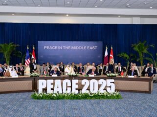 Suasana KTT Perdamaian Sharm El-Sheikh. (Foto: Kemensesneg)