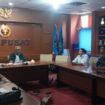 Ketua Umum PWI Pusat, Akhmad Munir, bersama Sekjen Zulmansyah Sekedang saat memimpin rapat persiapan pelantikan kepengurusan PWI Pusat. (Foto : PWI Pusat)