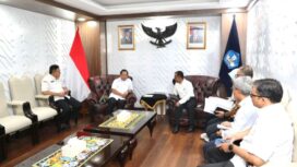 Menteri Dalam Negeri (Mendagri) Muhammad Tito Karnavian  saat bertemu dengan Menteri Pendidikan Tinggi, Sains, dan Teknologi (Mendiktisaintek) Brian Yuliarto di Kantor Kemendiktisaintek, Jakarta, Rabu (1/10/2025).. (Foto : Puspen Kemendagri)