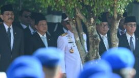 Mendagri Tito Karnavian saat mengikuti upacara hari Kesaktian Pancasila di Lubang Buaya. (Foto : Puspen Kemendagri).
