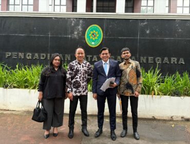 Dari Kiri Ke Kanan : Rando Vittoro Hasibuan, S.H., M.H, ⁠Hazmin Andalusi Sutan Muda, S.H., M.H., ⁠Eben Ezer Kaban, S.H., ⁠Bintang Elvina Hutajulu, S.H., M.H. (Foto: Istimewa)