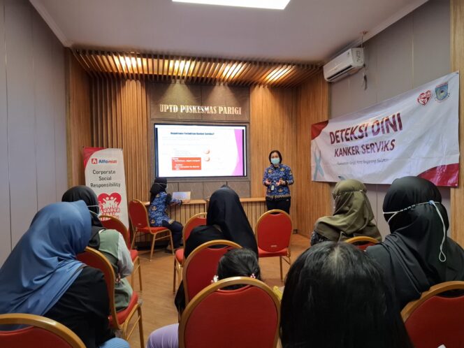 
					Lawan Kanker Serviks, Alfamidi Fasilitasi Skrining DNA HPV di Puskesmas Parigi