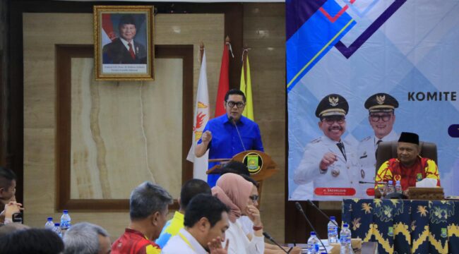 Wakil Wali Kota Tangerang, H. Maryono Hasan, saat membuka Rakor Koni Kota Tangerang 2025.