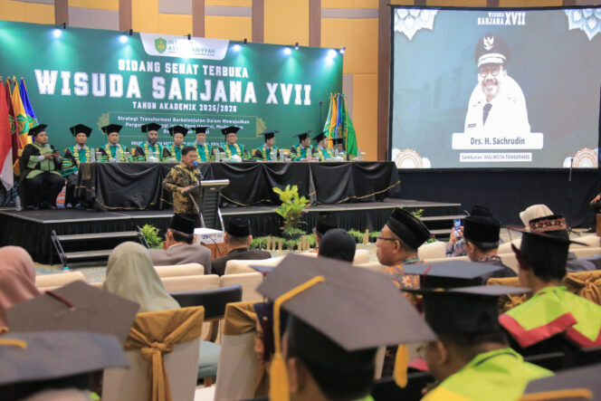 
					Hadir di Wisuda Institute Asy-Syukriyyah, Sachrudin Ajak Para Wisudawan Berkontribusi Bersama Membangun Kota