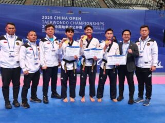 Para Atlet Taekwondo Indonesia yang berhasil meraih prestasi. (Foto : Puspen TNI) 