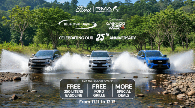 Tiga unit mobil terbaru Ford Indonesia yang di pamerkan dalam GJAW 2025. (Foto: Ford RMA Indonesia )