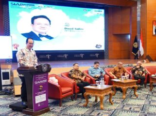 Chief Executive Officer (CEO) Krista Exhibitions, Daud D. Salim saat memberikan keterangan . (Foto : Ist)