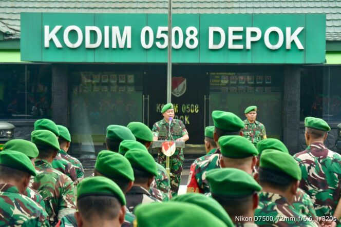 
					Kodim 0508/Depok Gelar Apel Pasukan Pengamanan Natal 2025 dan Tahun Baru 2026