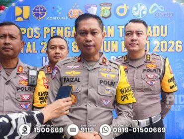 Direktur Penegakan Hukum (Dirgakkum) Korlantas Polri Brigjen Pol Faizal saat memberikan keterangan kepada awak media.. (Foto : Ist)