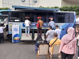 Suasana  Gebyar Layanan Samsat yang digelar oleh Pemkot  Jakpus (Foto : Kominfotik Jakpus)
