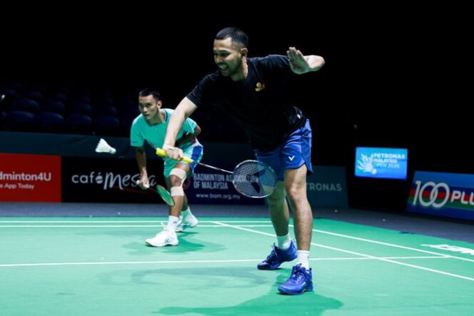 
					Pasangan Ganda Putra Indonesia Fajar Alfian/Muhammad Shohibul Fikri yang ikut berl;aga di Malaysia Open 2026. (Foto : PBSI)