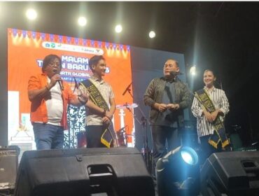 Wali Kota Jakarta Pusat Arifin saat hadir dalam perayaan menyambut Tahun Baru 2026. (Foto; PWI Jakpus)