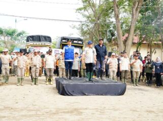 Mendagri Tito Karnavian saat memberikan arahan ke[apad praja IPDN di Aceh Tamiang. (Foto;: Puspen Kemedagri)