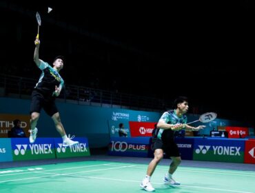 Pasangan ganda putra Indonesia Sabar Karyaman Gutama/ Moh.Reza Pahlevi Isfahani berhasil melangkah ke babak berikutnya Malaysia Open 2026. (Foto: PBSI)
