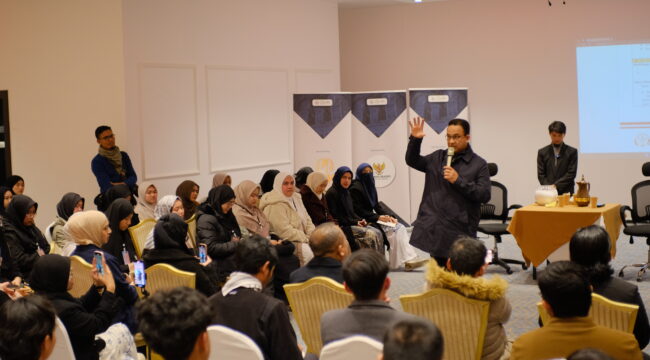 Mantan Gubernur Jakarta, Anies Baswedan saat jadi pembicara seminar Irbid Expo 2025 (Foto: Istimewa)