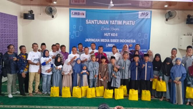 
					Dalam Rangka HUT Ke-6 dan HPN 2026, JMSI Banten Gelar Baksos Hingga Tanam Pohon di Sungai Cisadane