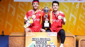 Pasangan ganda putra Leo Rolly Carnando/Bagas Maulana salah satu wakil Indonesia yang meraih gelar Thailand Master 2026. (Foto: PBSI0