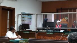 Kuasa Hukum Eks Karyawan  KFI , M Iqbal saat hadir di sudang perdana gugatan. (Foto : Sirhan/Jejaknarasi.id)