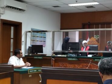 Kuasa Hukum Eks Karyawan  KFI , M Iqbal saat hadir di sudang perdana gugatan. (Foto : Sirhan/Jejaknarasi.id)