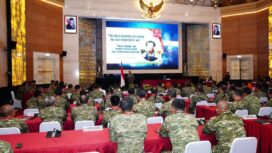 Suasana berlangsungnya Rapat Koordinasi Personel (Rakor Pers) TNI T.A. 2026. (Foto : Puspen TNI.)