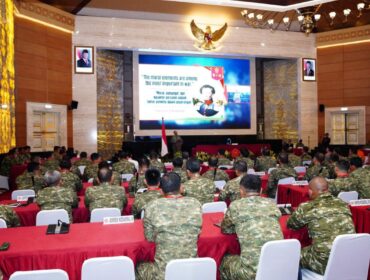 Suasana berlangsungnya Rapat Koordinasi Personel (Rakor Pers) TNI T.A. 2026. (Foto : Puspen TNI.)