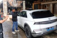 Barang bukti mobil yang dirusak Komplotan Curat Modus Pecah Kaca di Serpong