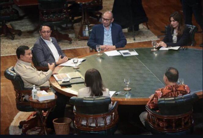 
					Diskusi Bersama Pakar dan Jurnalis Senior, Presiden Prabowo Beberkan Alasan Gabung BoP