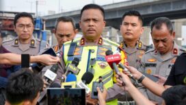 Kepala Korps Lalu Lintas (Kakorlantas) Polri Irjen Pol Drs. Agus Suryonugroho S.H. saat meberikan keterangan kepada awak media . (Foto:Ist) Ist)