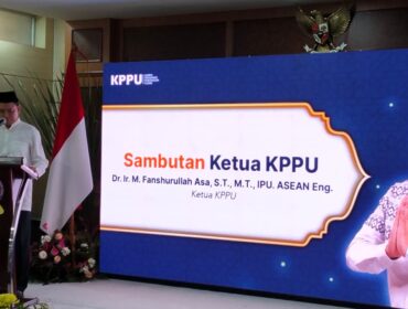 Ketua KPPU, M. Fanshurullah Asa saat memberikan sambutan pada peringatan Hari Persaingan Usaha di Kantor KPPU Jakarta Kamis (5/3/2026)
Foto : Sirhan/jejaknarasi.id