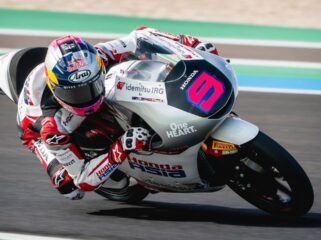 Pembalap muda Indonesia Vega Ega Pratama saat beraksi di ajang Moto3 Brasil 2026. (Foto: Ist)