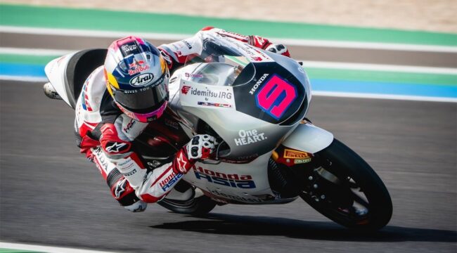 Pembalap muda Indonesia Vega Ega Pratama saat beraksi di ajang Moto3 Brasil 2026. (Foto: Ist)