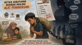 Utang Piutang di Masyarakat: Ketika Kebutuhan Berubah Jadi Alat Penindasan. (Foto: Ilustrasi)