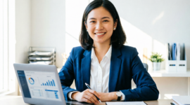 Ilustrasi Pegawai Jasa Consultant Pinjaman Online (Pinjol). (Foto: Lmarena)