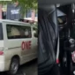 Mobil Ambulance yang diduga membawa sabu dari Lampung. (Foto: Bingkaikota)